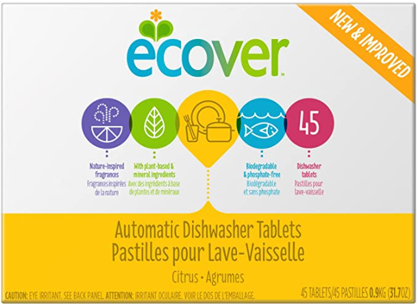 Ecover Automatic Dishwasher Soap Tablets, Citrus