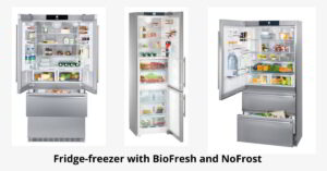 Fridge-freezer with BioFresh and NoFrost