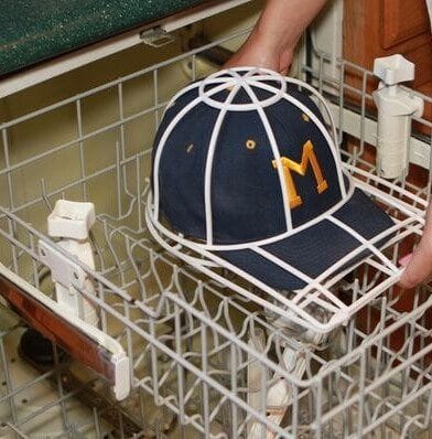 Washing hat in dishwasher